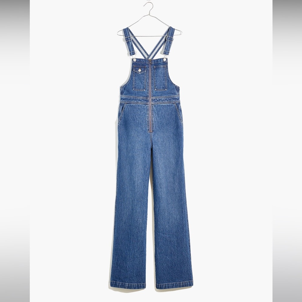 Madewell High Rise Loose Flare Overalls